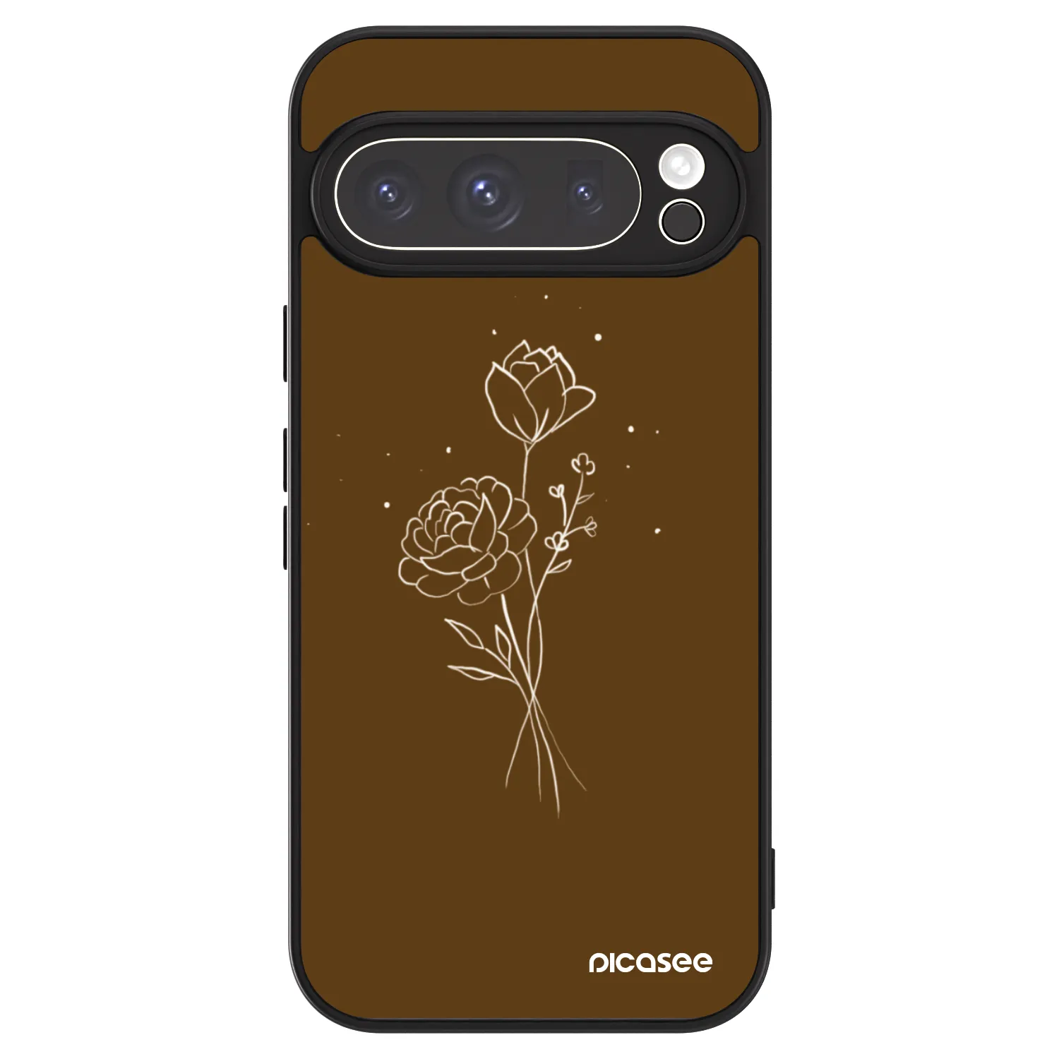 Picasee ULTIMATE CASE für Google Pixel 9 Pro - Brown flowers