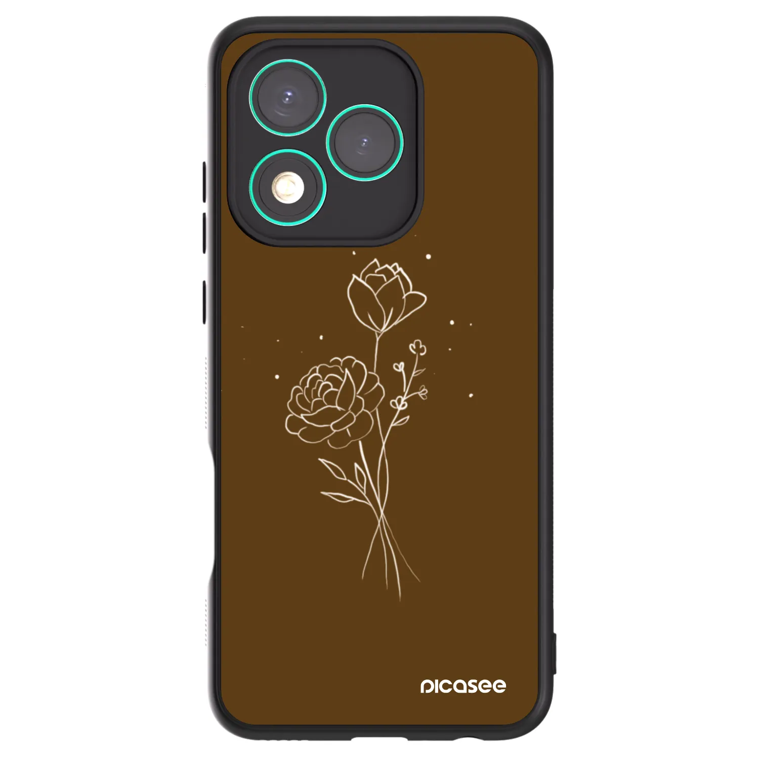 Picasee ULTIMATE CASE für Honor 400 Lite 5G - Brown flowers