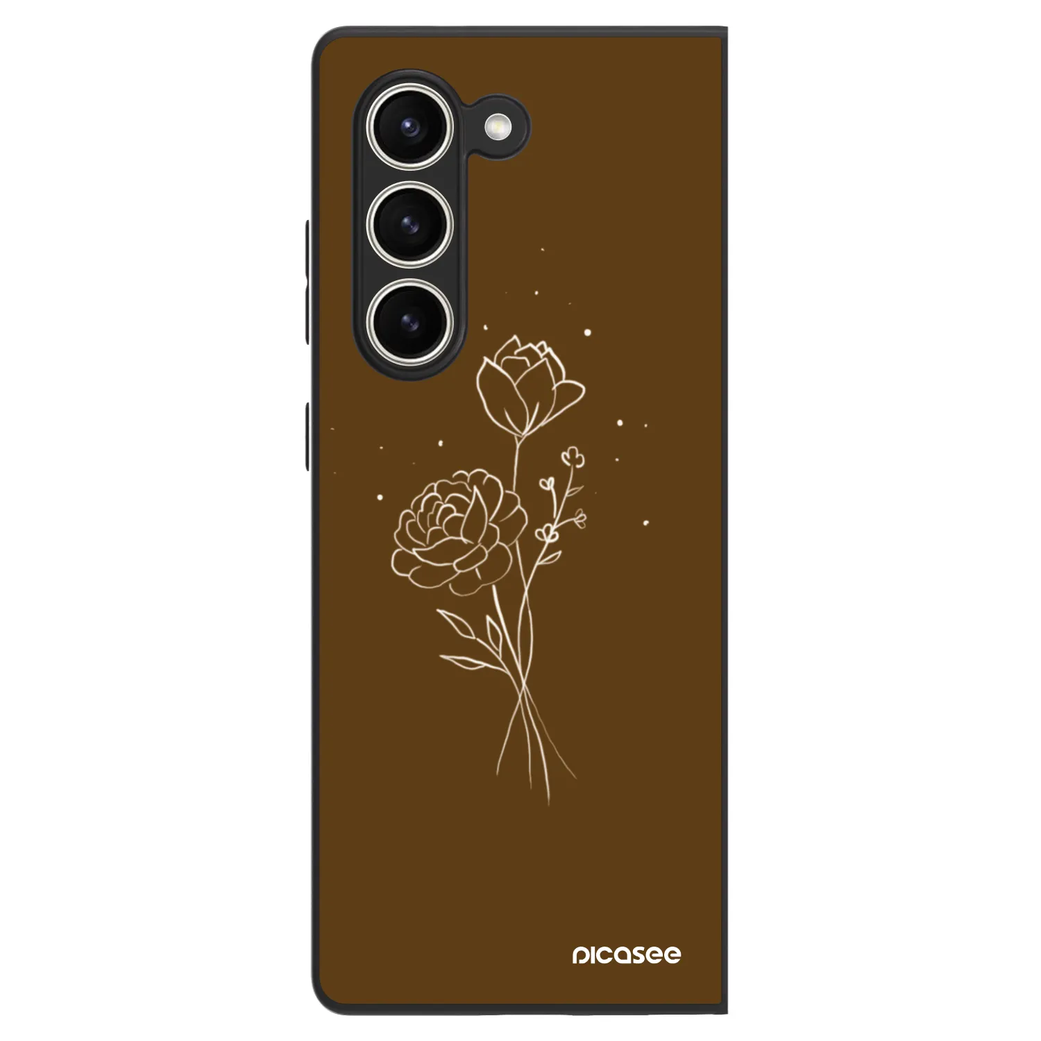 Picasee ULTIMATE CASE für Samsung Galaxy Z Fold5 5G - Brown flowers