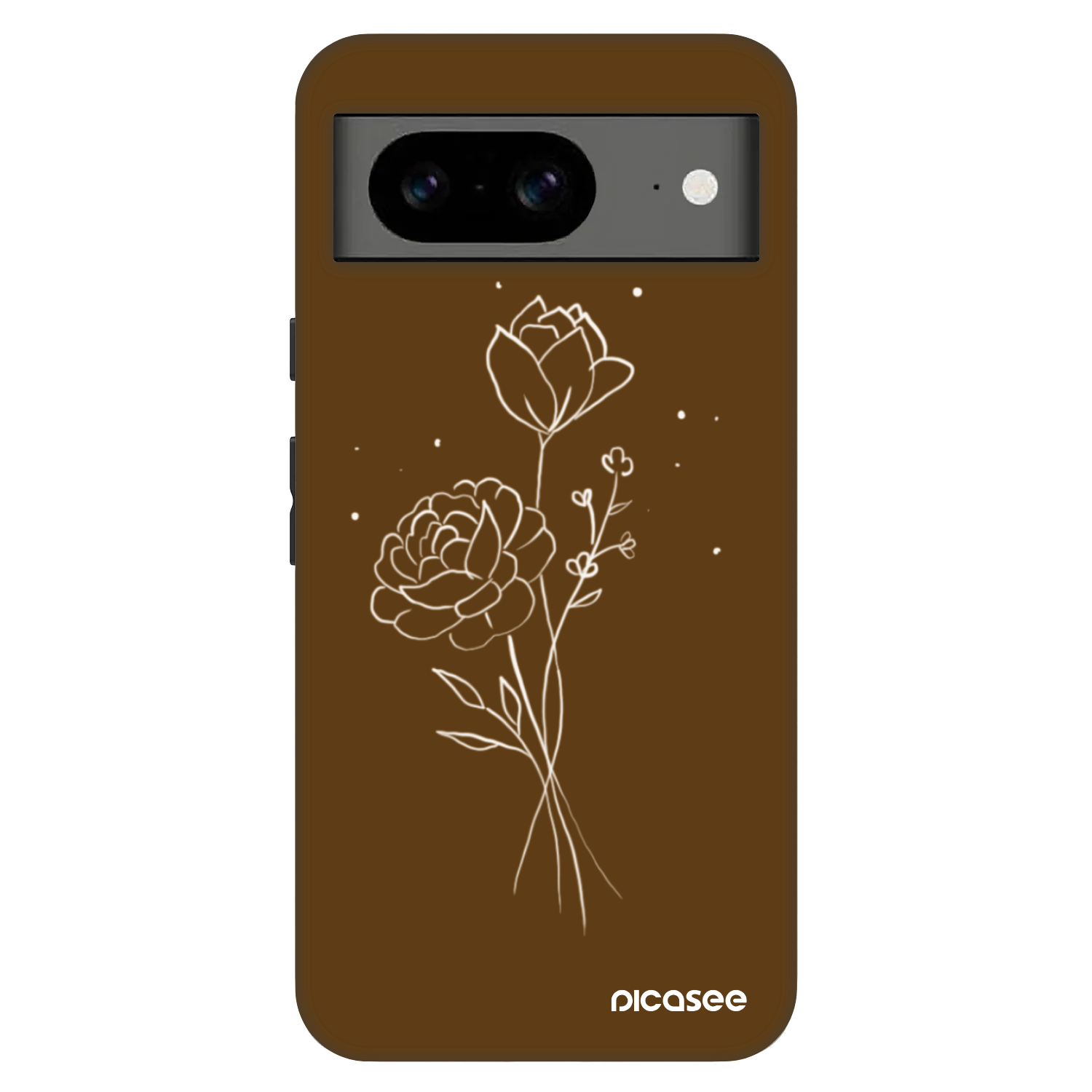 Picasee Fashion Case für Google Pixel 8 Pro - Brown flowers