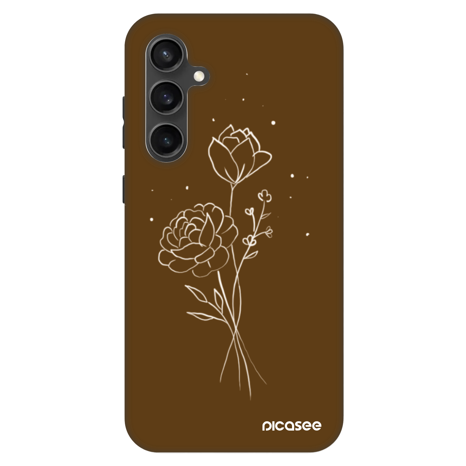 Picasee Fashion Case für Samsung Galaxy S23 FE S711B - Brown flowers