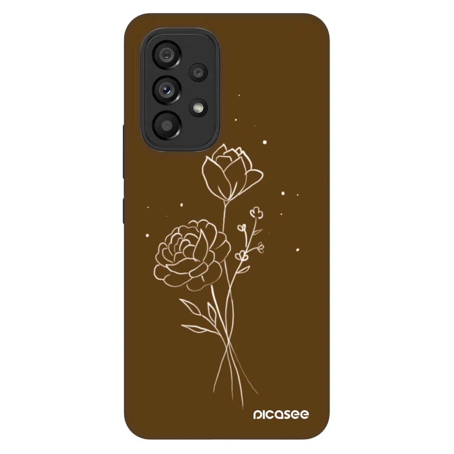 Picasee Fashion Case für Samsung Galaxy A53 5G A536 - Brown flowers