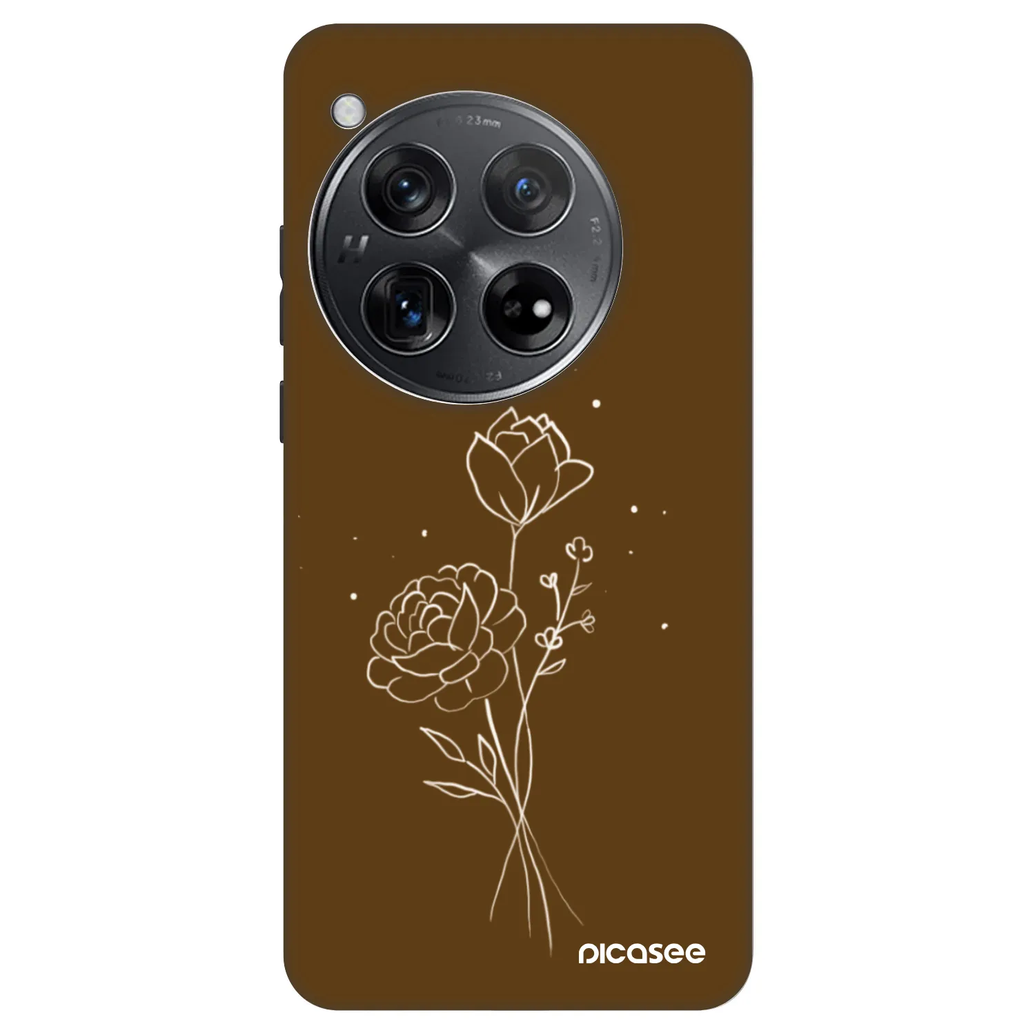Picasee Fashion Case für OnePlus 12 5G - Brown flowers