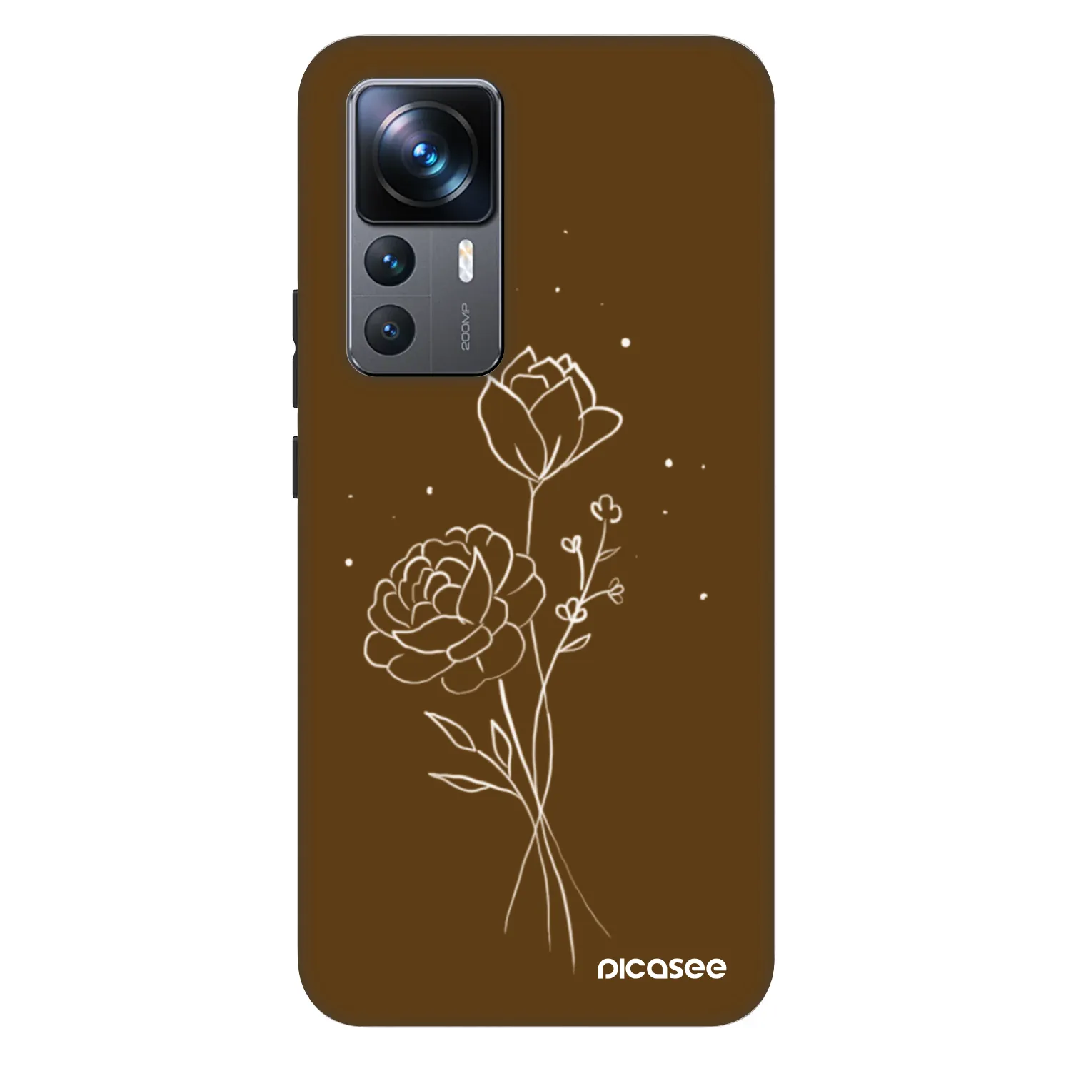 Picasee Fashion Case für Xiaomi 12T - Brown flowers