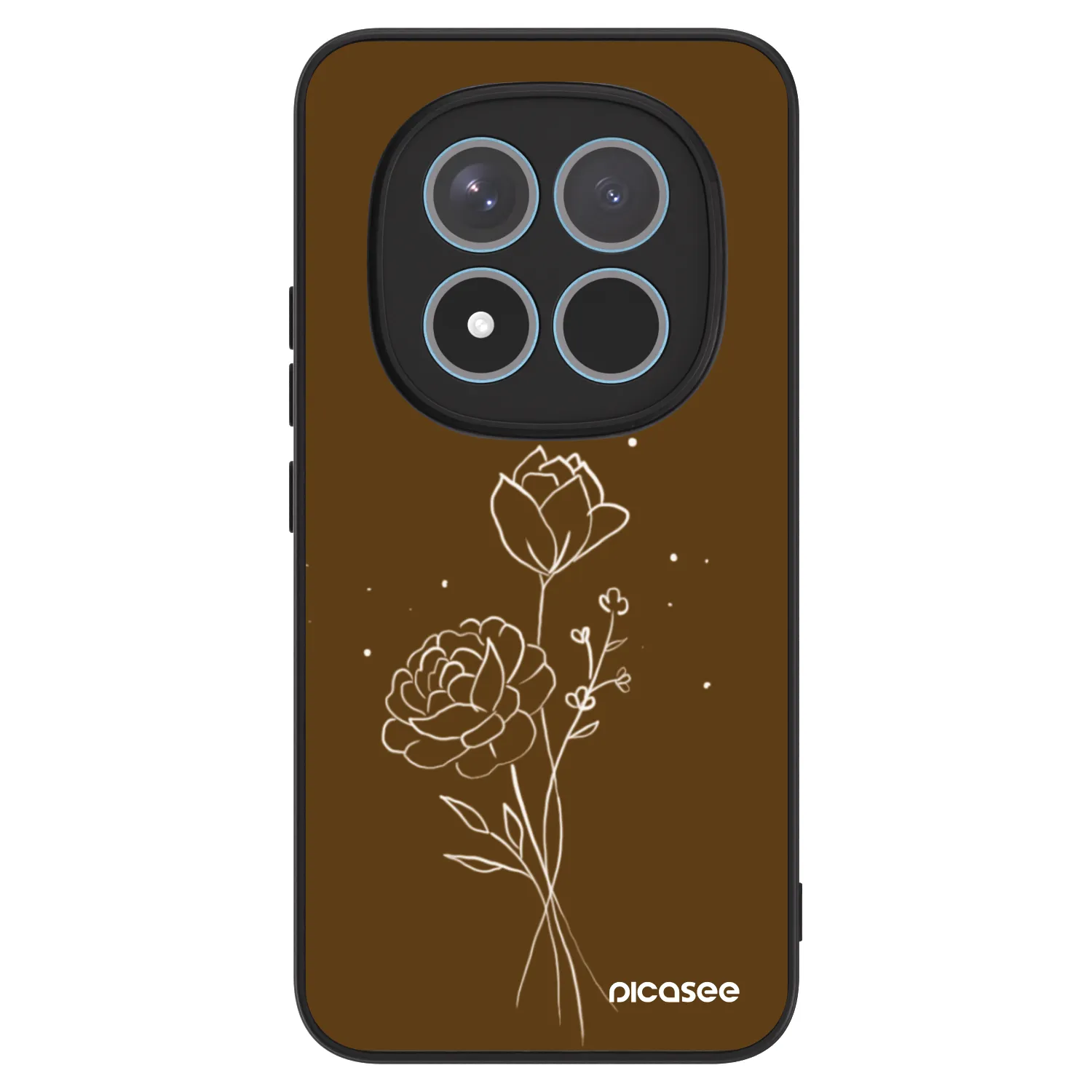 Picasee ULTIMATE CASE für Xiaomi Redmi Note 15 Pro+ - Brown flowers