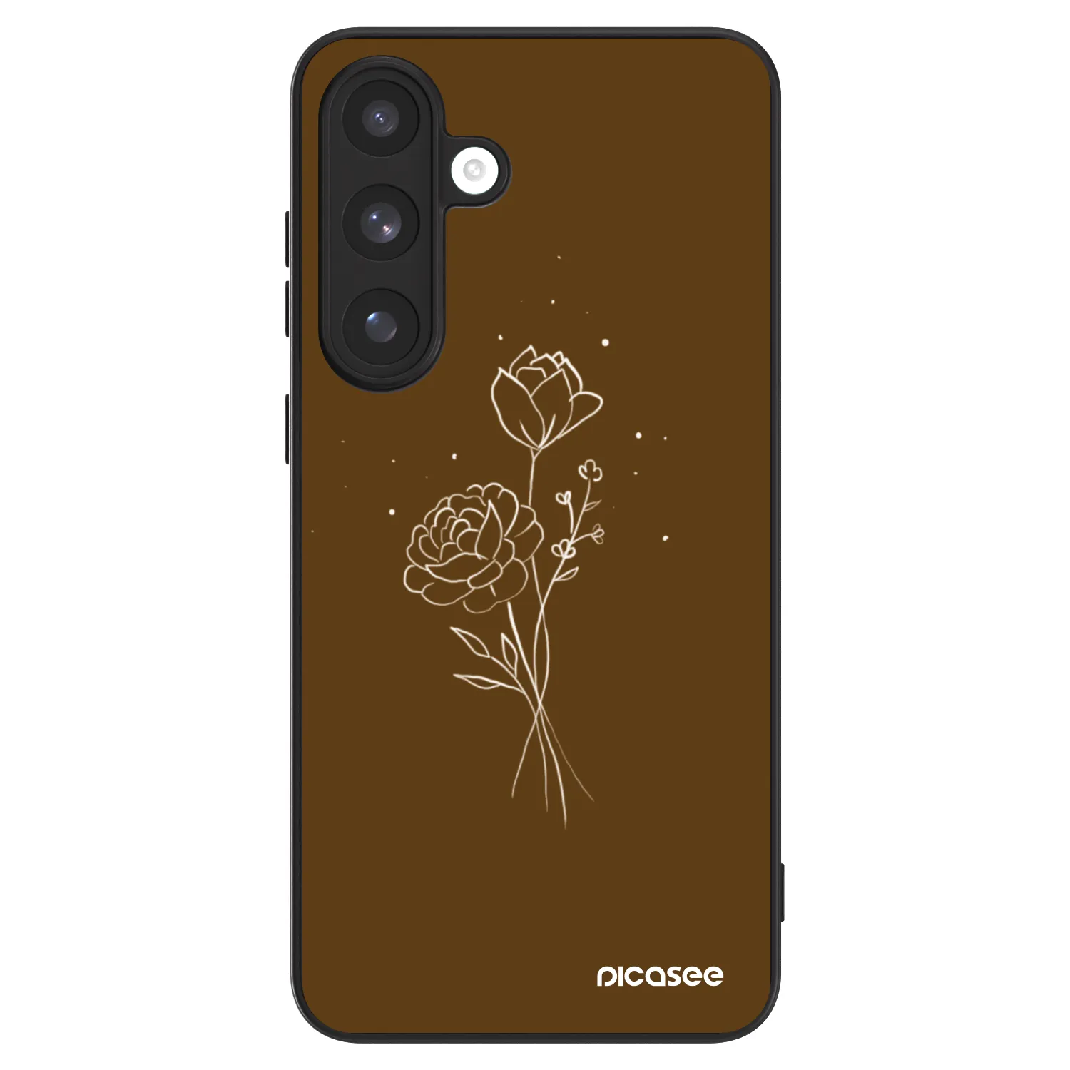 Picasee ULTIMATE CASE PowerShare für Samsung Galaxy S25 FE 5G - Brown flowers