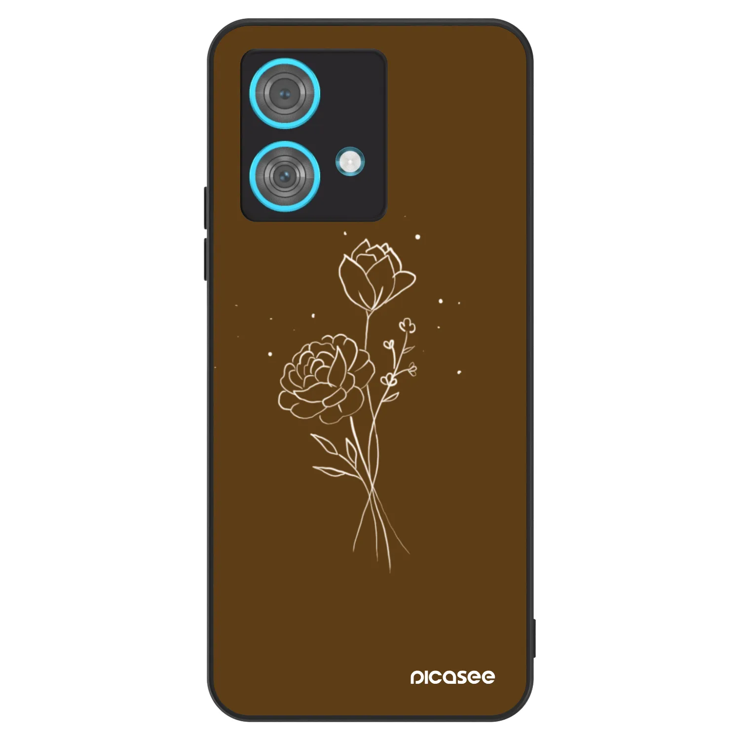 Picasee ULTIMATE CASE für Motorola Edge 40 Neo - Brown flowers