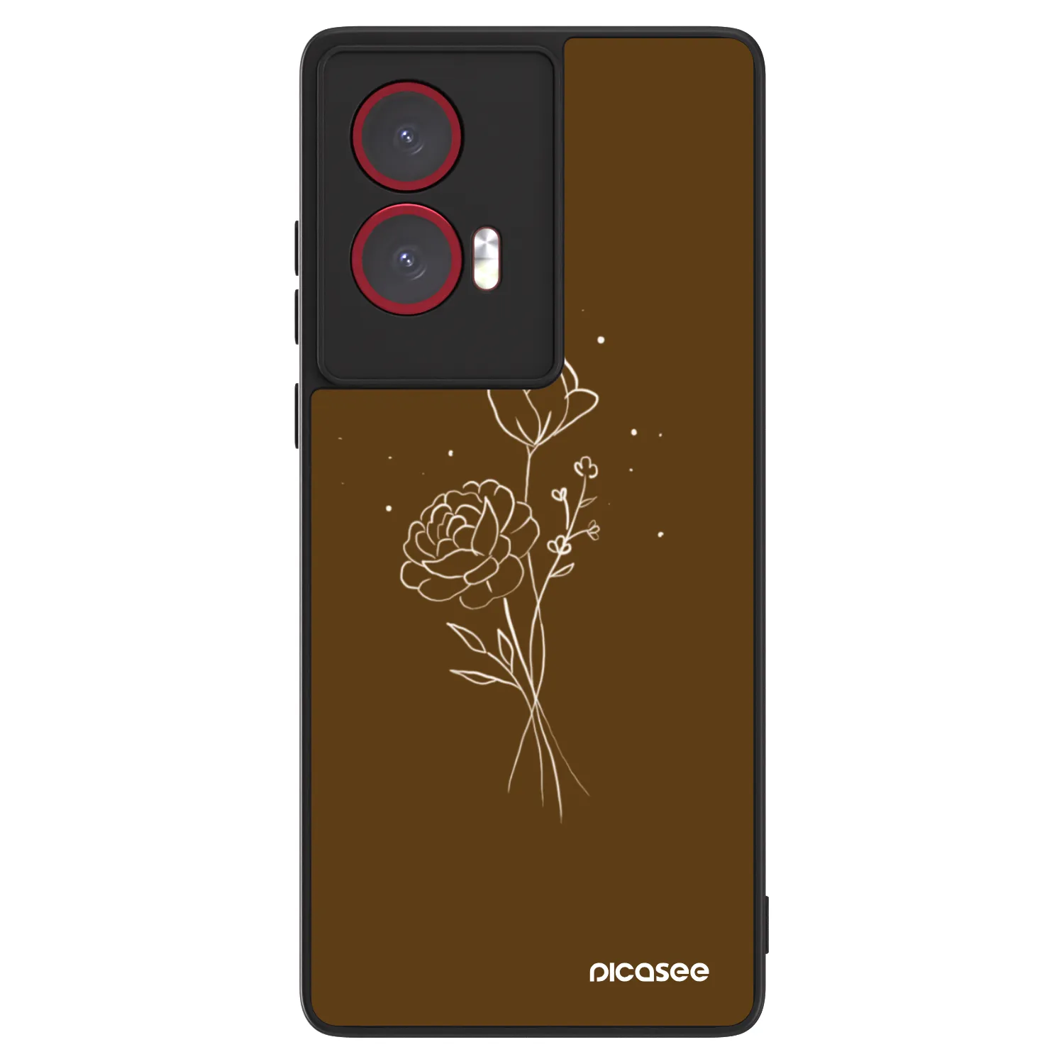 Picasee ULTIMATE CASE für Motorola Edge 50 Fusion - Brown flowers