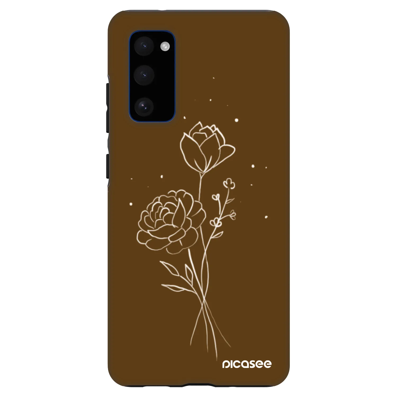 Picasee Fashion Case für Samsung Galaxy S20 FE - Brown flowers
