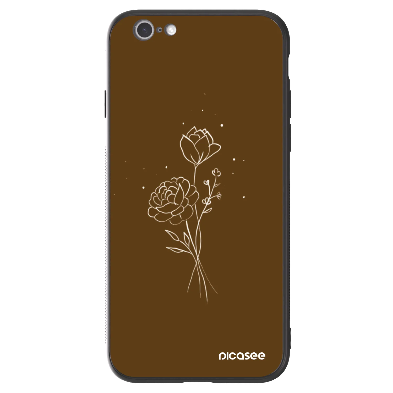 Picasee ULTIMATE CASE für Apple iPhone 6/6S - Brown flowers