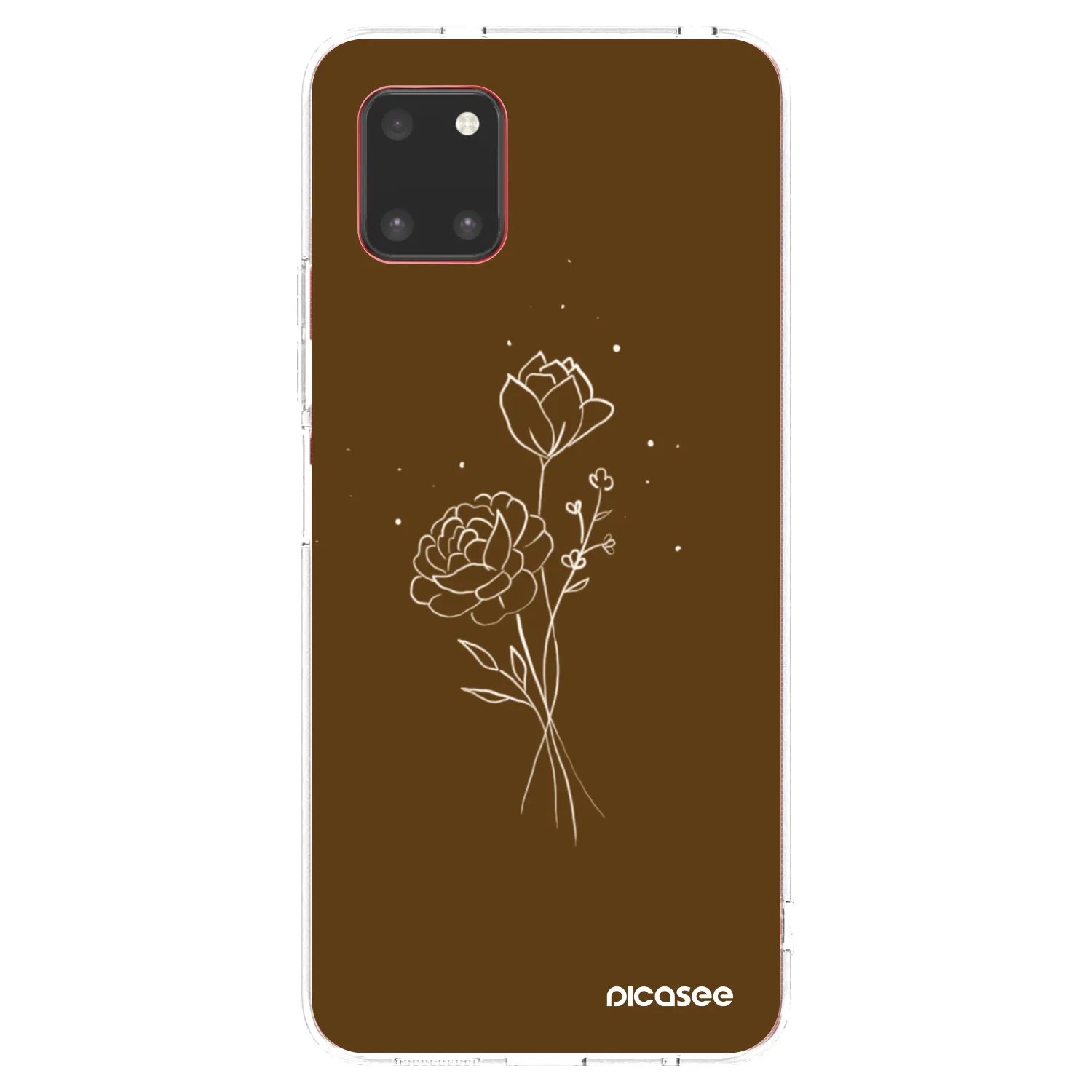 Picasee Samsung Galaxy Note 10 Lite N770F Hülle - Transparentes Silikon - Brown flowers