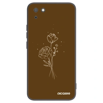 Hülle für Huawei Y5P - Brown flowers