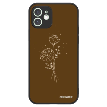 Picasee ULTIMATE CASE für Apple iPhone 12 - Brown flowers
