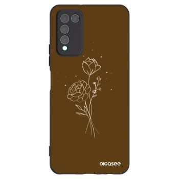 Hülle für Honor 10X Lite - Brown flowers