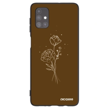Hülle für Samsung Galaxy M51 M515F - Brown flowers