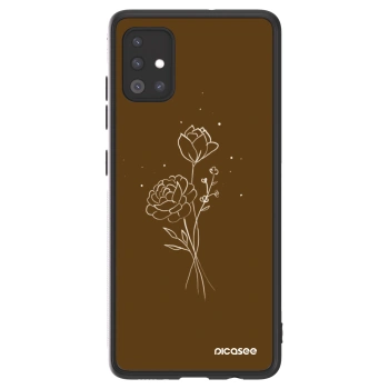 Picasee ULTIMATE CASE für Samsung Galaxy A51 A515F - Brown flowers