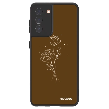 Picasee ULTIMATE CASE für Samsung Galaxy S21 5G G991B - Brown flowers