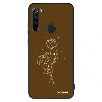 Hülle für Xiaomi Redmi Note 8 - Brown flowers