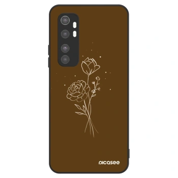 Hülle für Xiaomi Mi Note 10 Lite - Brown flowers