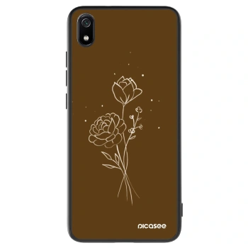 Hülle für Xiaomi Redmi 7A - Brown flowers