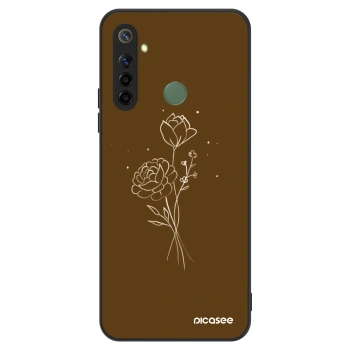 Hülle für Realme 6i - Brown flowers