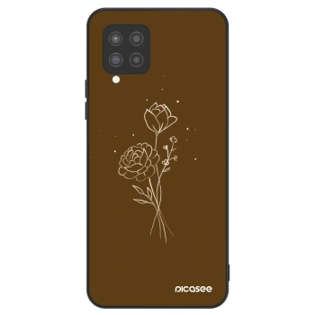 Hülle für Samsung Galaxy A42 A426B - Brown flowers