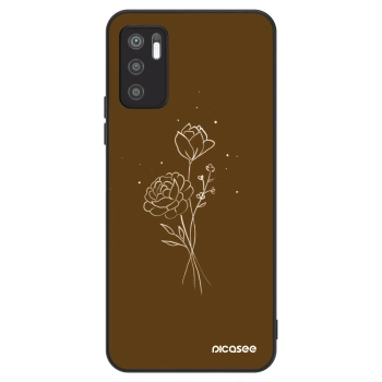 Hülle für Xiaomi Redmi Note 10 5G - Brown flowers