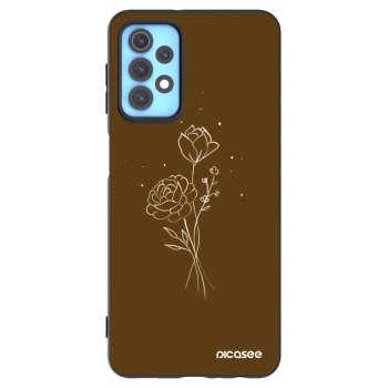 Hülle für Samsung Galaxy A32 4G SM-A325F - Brown flowers