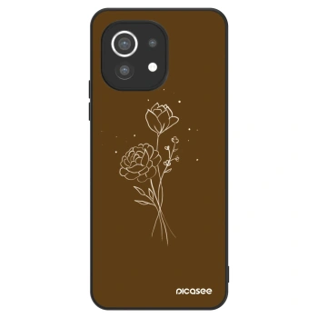 Hülle für Xiaomi Mi 11 - Brown flowers