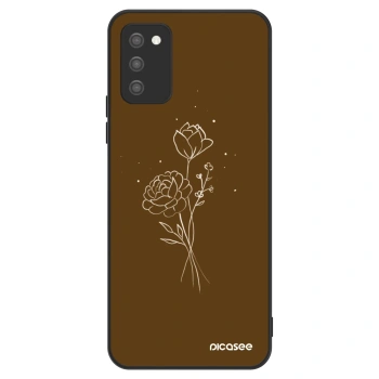 Hülle für Samsung Galaxy A02s A025G - Brown flowers