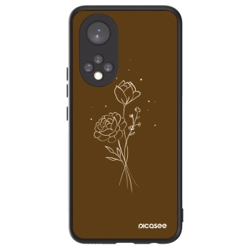 Hülle für Huawei Nova 9 - Brown flowers