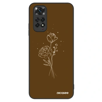 Hülle für Xiaomi Redmi Note 11 - Brown flowers
