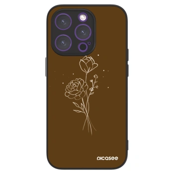 Picasee ULTIMATE CASE für Apple iPhone 14 Pro - Brown flowers