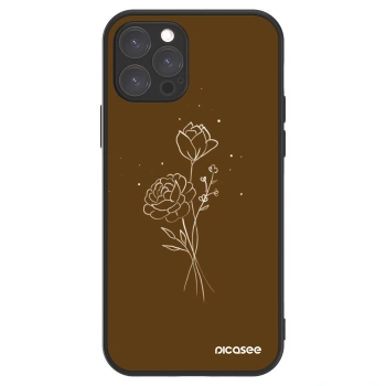 Picasee ULTIMATE CASE MagSafe für Apple iPhone 12 Pro - Brown flowers