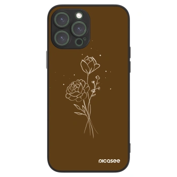 Picasee ULTIMATE CASE MagSafe für Apple iPhone 13 Pro Max - Brown flowers