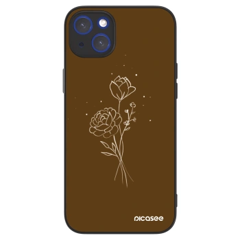 Picasee ULTIMATE CASE MagSafe für Apple iPhone 14 Plus - Brown flowers
