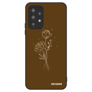 Hülle für Samsung Galaxy A73 5G - Brown flowers