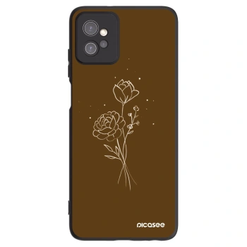 Hülle für Motorola Moto G32 - Brown flowers