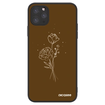 Picasee ULTIMATE CASE MagSafe für Apple iPhone 11 Pro Max - Brown flowers