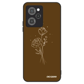 Hülle für Xiaomi Poco X5 Pro - Brown flowers