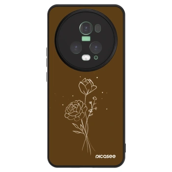 Hülle für Honor Magic5 Pro - Brown flowers