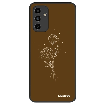 Hülle für Samsung Galaxy A04s A047F - Brown flowers