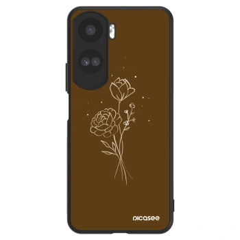 Hülle für Honor 90 Lite 5G - Brown flowers