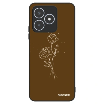 Hülle für Realme C53 - Brown flowers