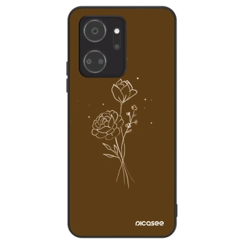 Hülle für Honor X7a - Brown flowers