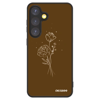 Picasee ULTIMATE CASE für Samsung Galaxy S24 S921B 5G - Brown flowers
