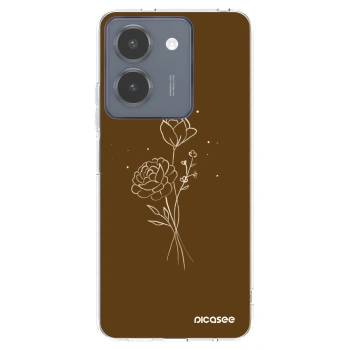 Hülle für Vivo Y36 4G - Brown flowers