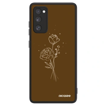 Picasee ULTIMATE CASE PowerShare für Samsung Galaxy S20 FE - Brown flowers