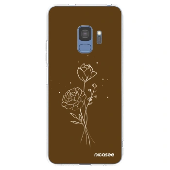 Hülle für Samsung Galaxy S9 G960F - Brown flowers