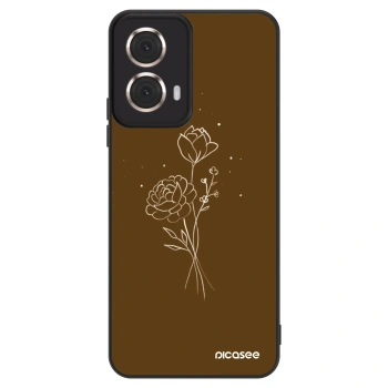Hülle für Motorola Moto G85 - Brown flowers
